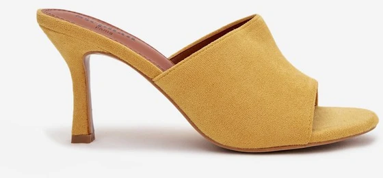Women's Slip-On Shoes with Heel Made of Eco Suede Geltona Isolia
