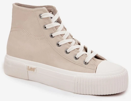 Women's Sneakers On Platform LEE 50253002.35E ISLA WOMEN MID Smėlio spalvos