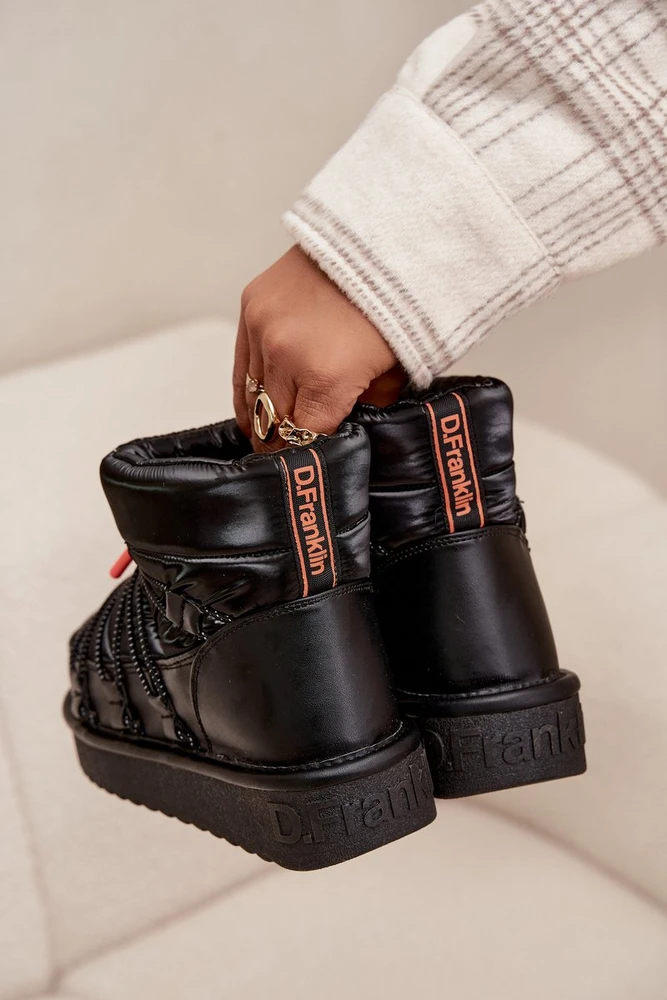Women's snow boots on platform DFranklin DFSH370020 Juodas