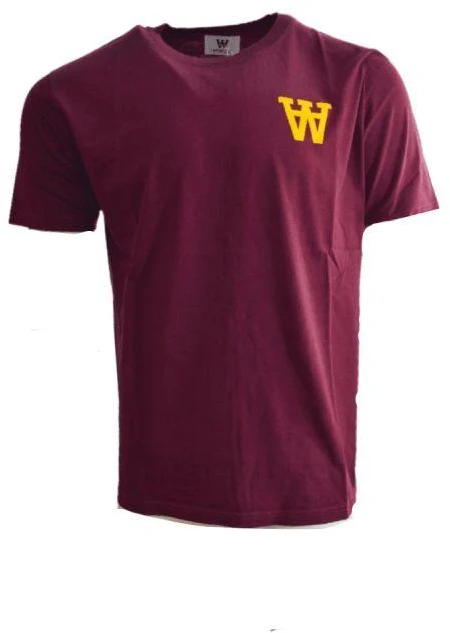Wood Wood Ace AA marškinėliai Bordo - 10235702-2222-Burgundy