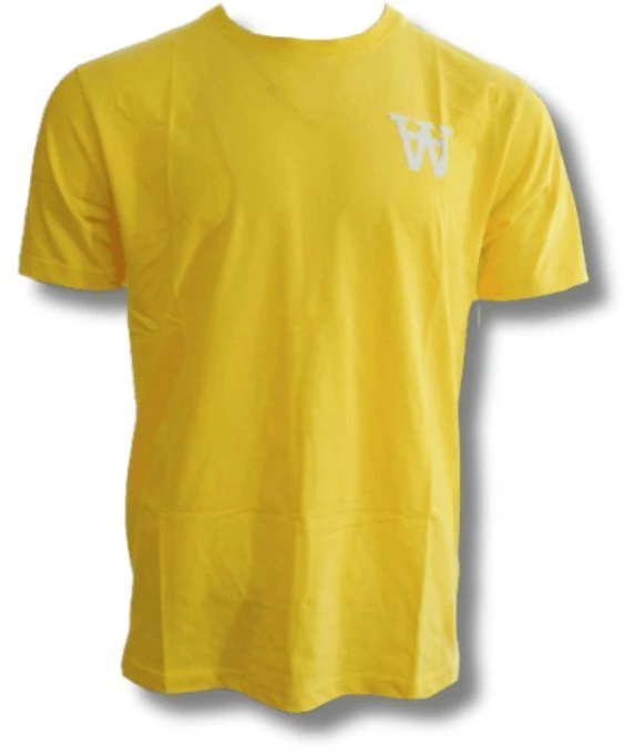 Wood Wood Ace AA T-shirt Kiaulpienių geltona Moterų sportiniai marškinėliai - 10295702-2222-3003