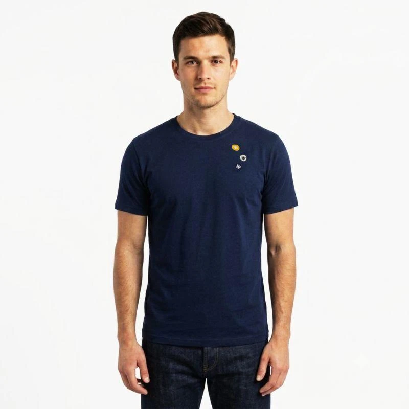 Wood Wood Ace aplikacijų marškinėliai Tamsiai mėlyni - 10235704-2222-Navy