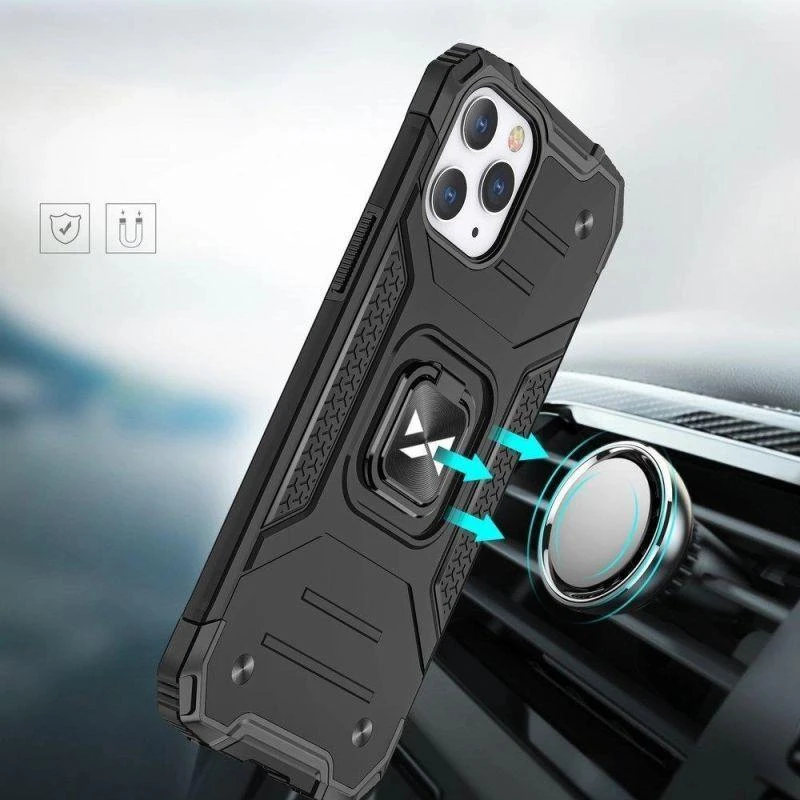Wozinsky Ring Armor dėklas skirtas iPhone 13 mini, mėlynas