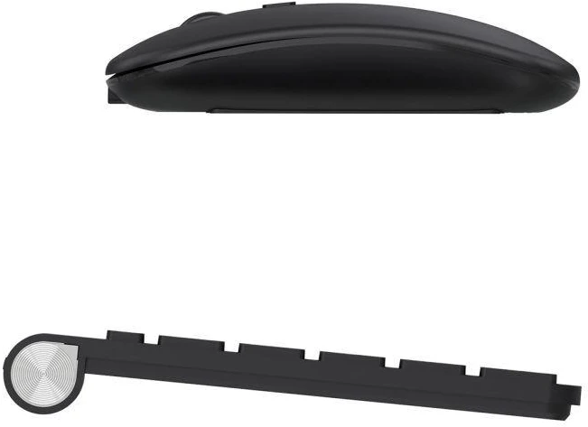 Wozinsky Belaidė klaviatūra + Compact Pelė Set - Juodas