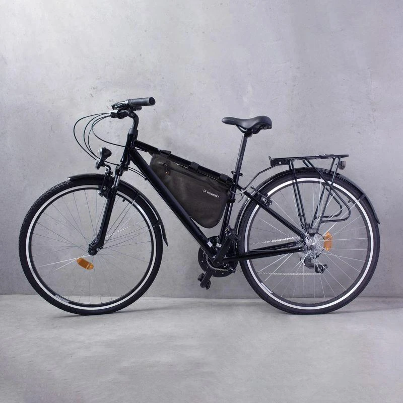Wozinsky bicycle frame bag 3.5 l pilkos spalvos (WBB15BK)
