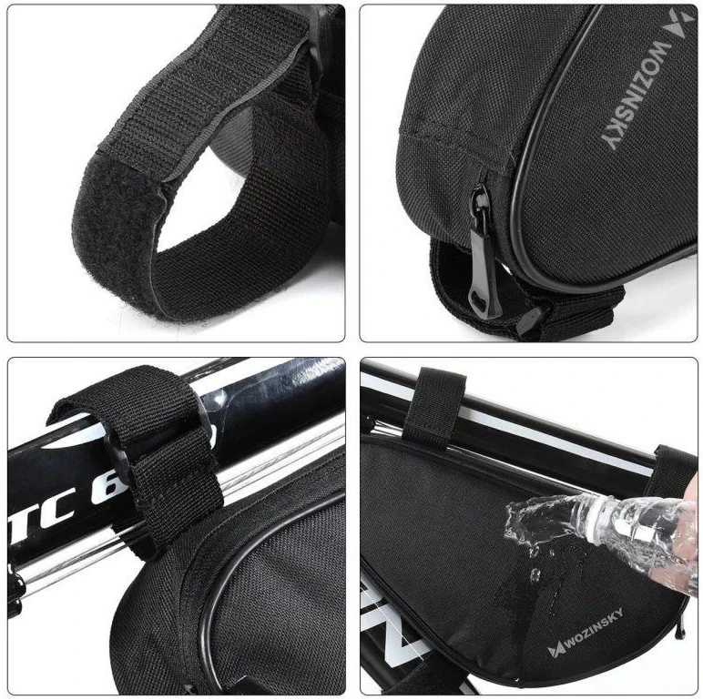 Wozinsky bike bag skirta 1.5l bike frame juodos spalvos (WBB11BK)