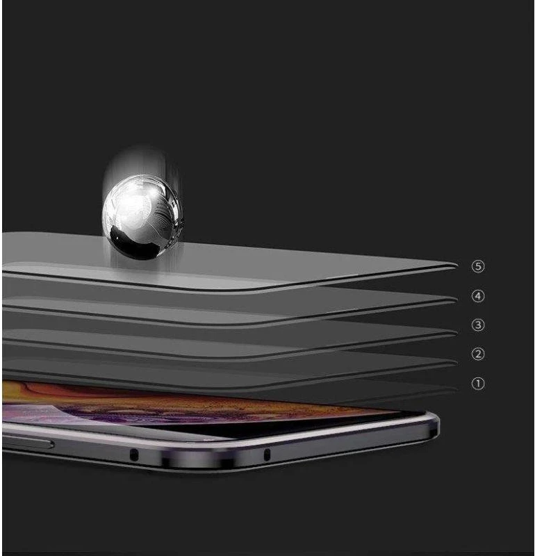 Wozinsky Full Magnetic Full Body Front and Back with built-in glass Vivo X60 dėklas telefonui juodos spalvos-dėklas telefonui skaidrus