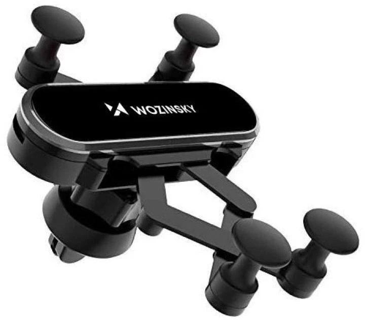 Wozinsky car phone holder gravity for ventilation grille juodos spalvos (WCH-05)