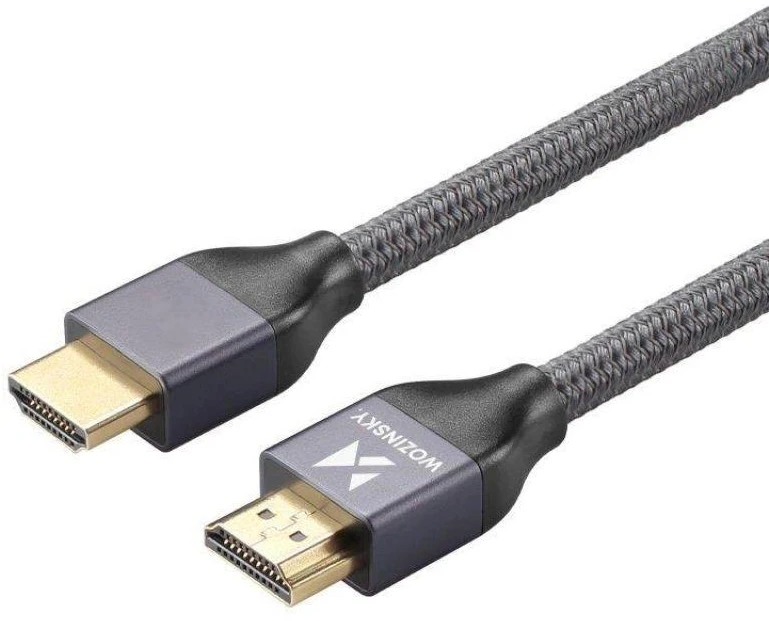 Wozinsky kabelis HDMI 2.1 8K 60 Hz 48 Gbps / 4K 120 Hz / 2K 144 Hz 5 m Sidabrinis (WHDMI-50)
