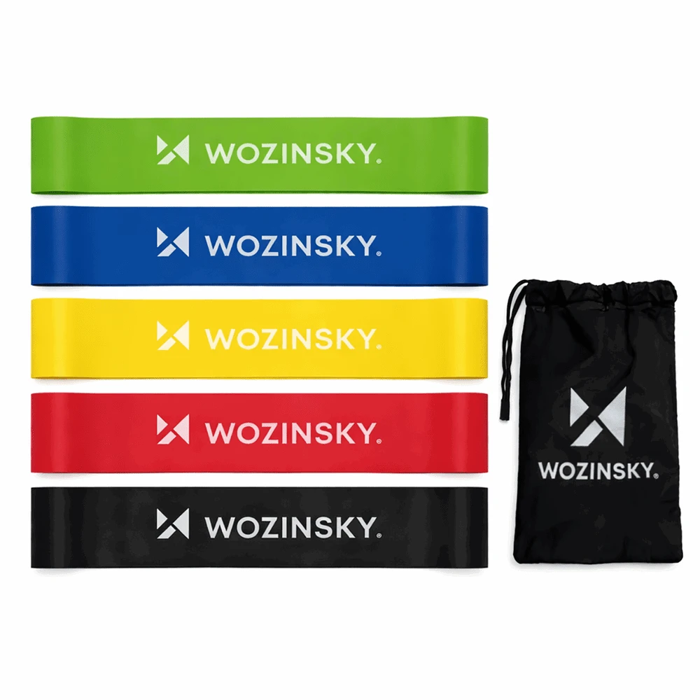 Mini pasipriešinimo juostos Wozinsky WGO-5 aktyvavimo juostos iš latekso - 5 vnt.