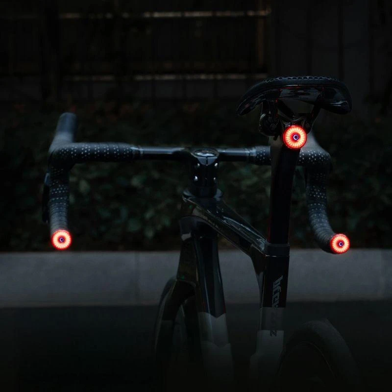 Wozinsky WIS-01 Atsparus vandeniui Smart Tail Lights 2 pcs - Juodas