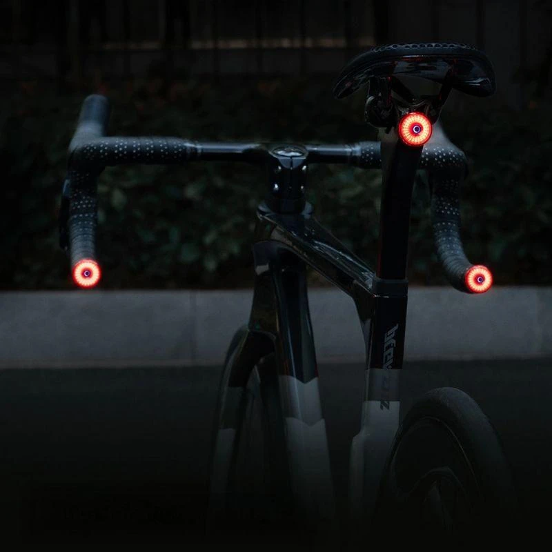 Wozinsky WIS-02 Atsparus vandeniui Smart Tail Light 1pc - Juodas