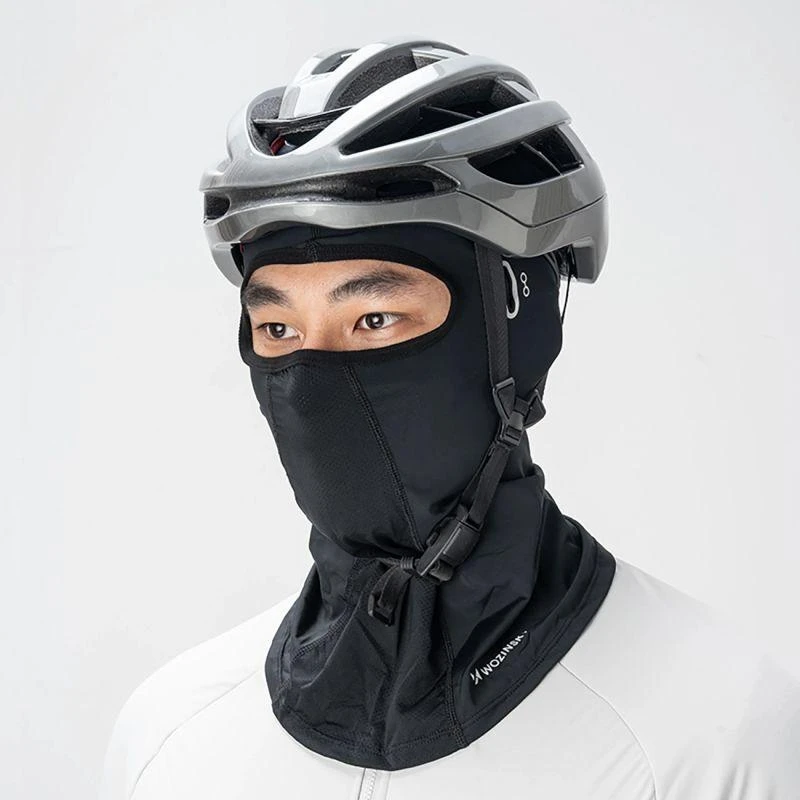 Wozinsky WKM-02B Motociklo kaukė-šalmas su akinių skylutėmis - Juodas