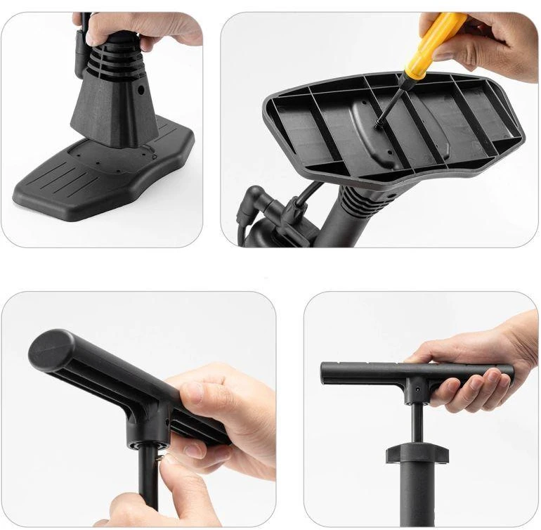 Wozinsky WPR-02 Floor Bicycle Pump - Juodas