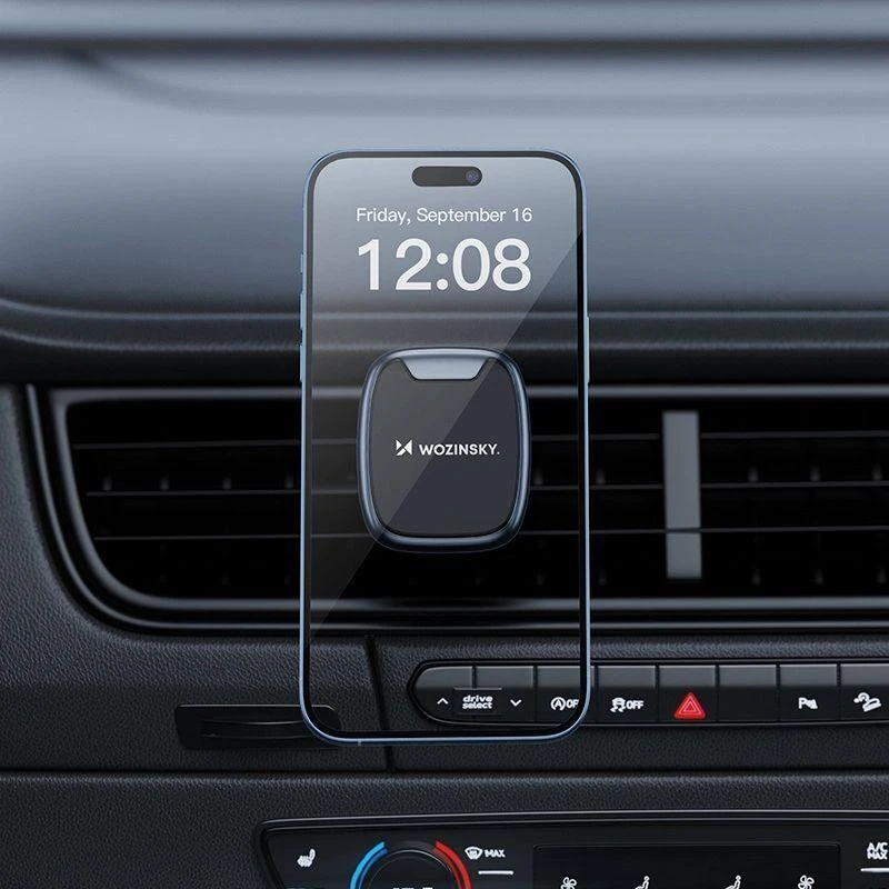 Wozinsky WUMTK magnetinis telefono laikiklis automobiliui air vent – juodos spalvos