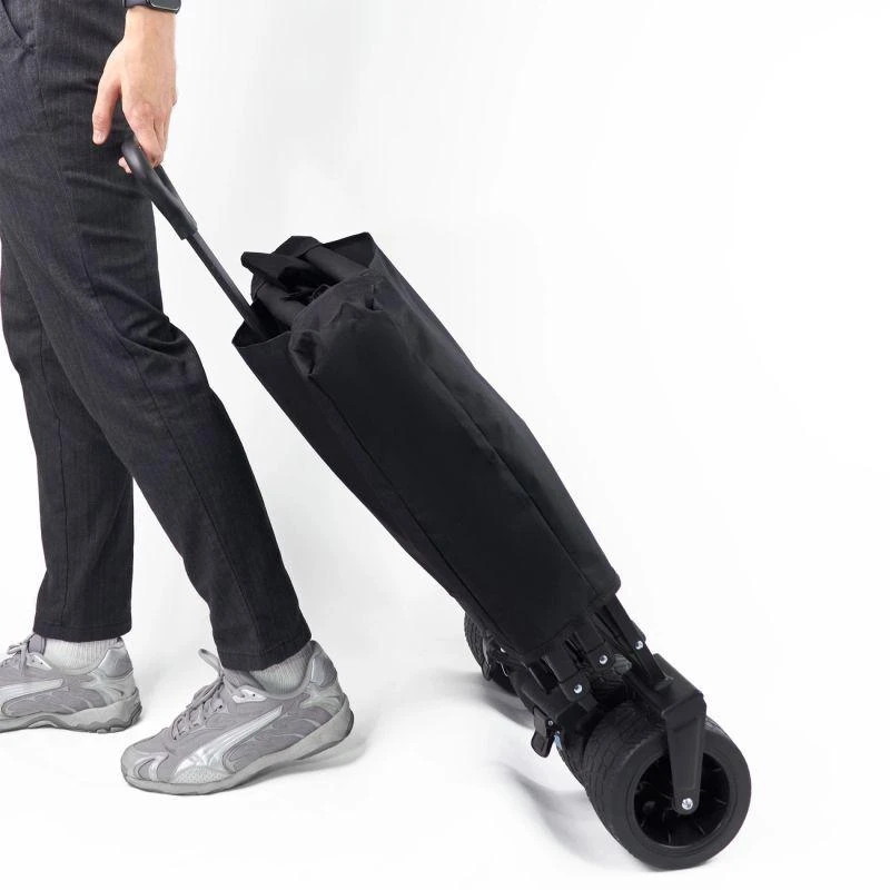 Vežimėlis Wozinsky WZP-100 pliažas, turistinis, sodo, patvarūs, platūs ratai, su apsauginis tinklelis iki 100 kg - juoda