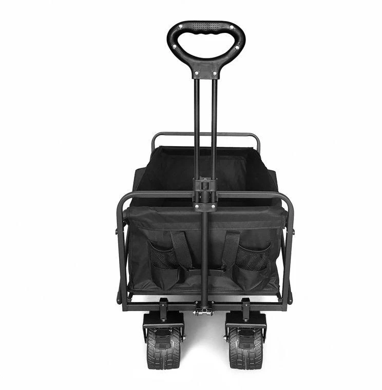 Vežimėlis Wozinsky WZP-100 pliažas, turistinis, sodo, patvarūs, platūs ratai, su apsauginis tinklelis iki 100 kg - juoda