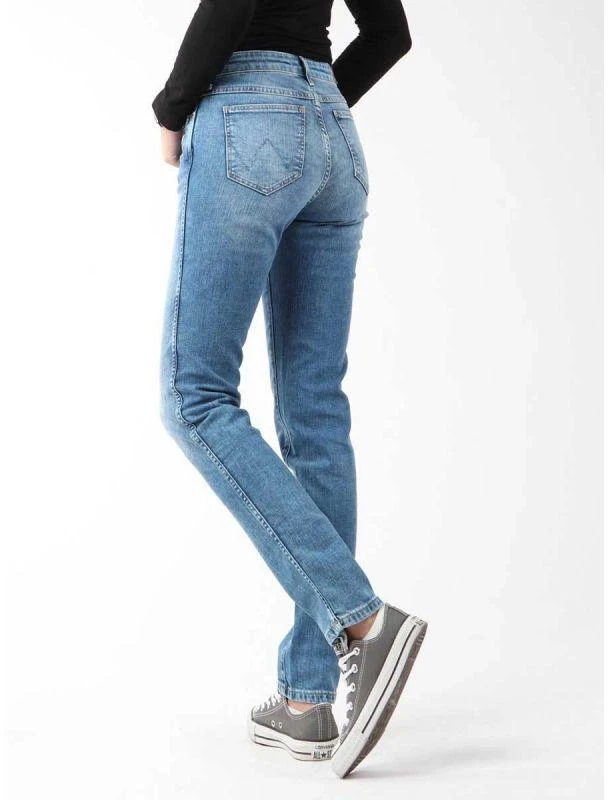 Wrangler Boyfriend Mėlyni Džinsai W W27M9194O