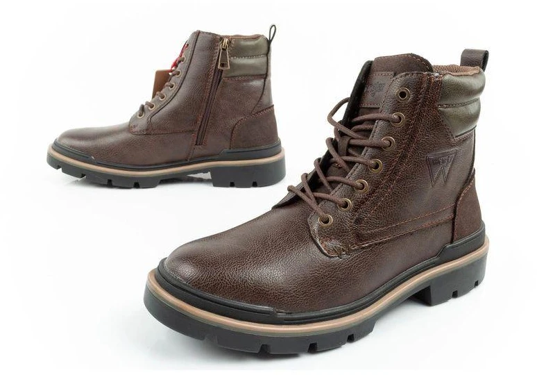Wrangler Nevada vyriški Chelsea batai, elegantiški, madingi, tamsiai rudi