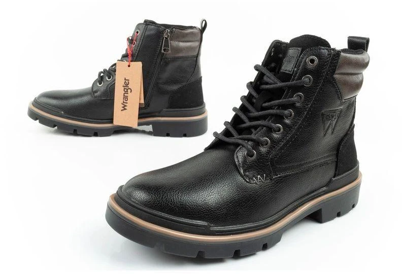 Wrangler Nevada vyriški Chelsea tipo batai elegantiški, madingi, suvarstomi, juodi