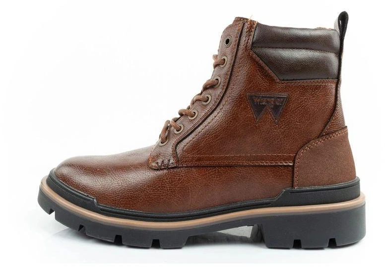 Wrangler Nevada vyriški elegantiški madingi rudi Chelsea stiliaus batai su raišteliais