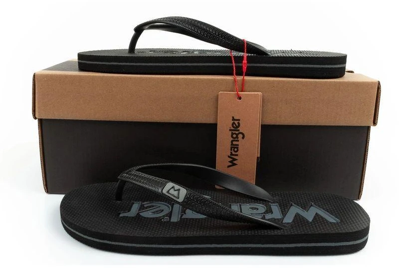 Wrangler vyriški flip-flop'ai Cole Flipflop juodos