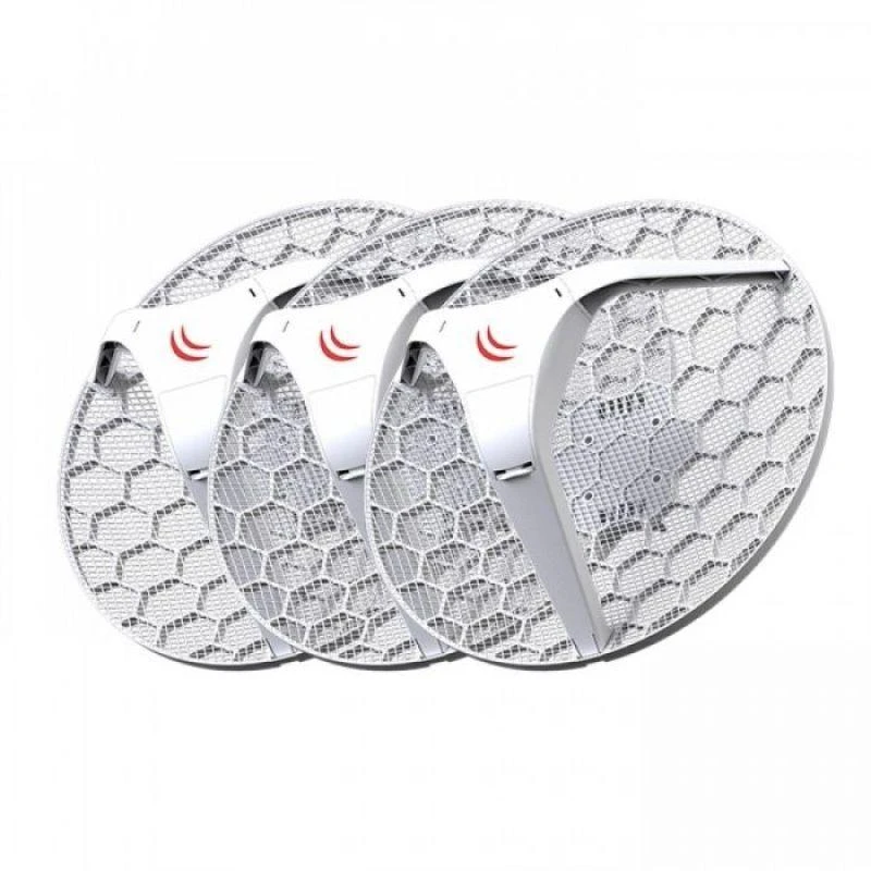 MIKROTIK LHG 5 integruotos antenos, 3 vnt., 5 GHz, 1x RJ45, 100 Mb/s, 24,5 dBi