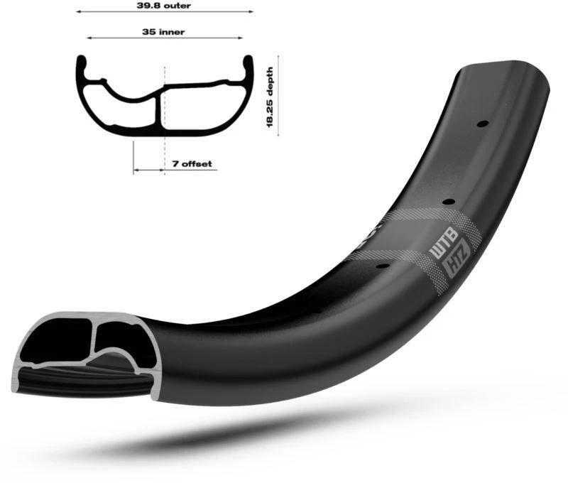 WTB HTZ i-40 27.5'' 32 skylės ratlankis