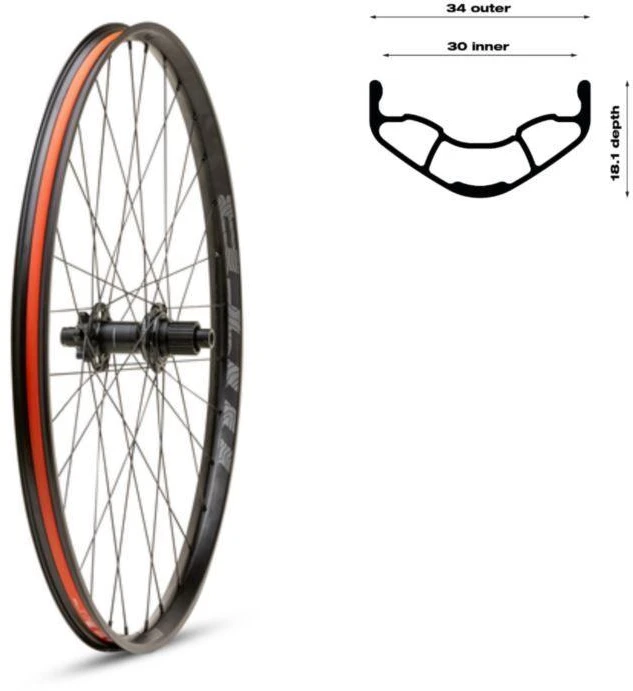 WTB PROTERRA i30x29'' galinis 148x12 32 6 varžtų SMS