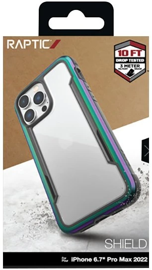 X-Doria Raptic Shield - Aluminum dėklas skirtas Apple iPhone 14 Pro Max Drop-Tested 3m Iridescent