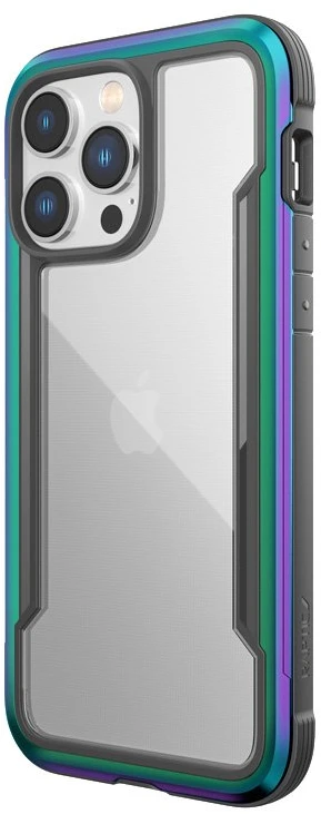 X-Doria Raptic Shield - Aluminum dėklas skirtas Apple iPhone 14 Pro Max Drop-Tested 3m Iridescent