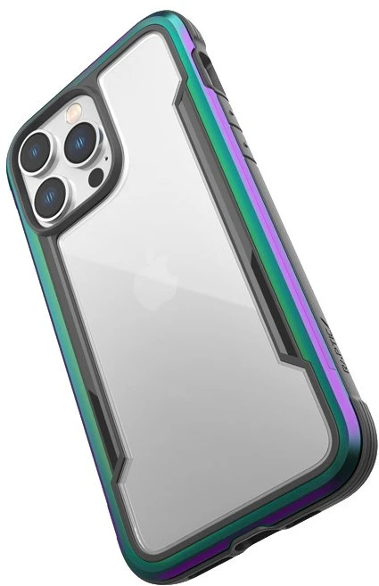 X-Doria Raptic Shield - Aluminum dėklas skirtas Apple iPhone 14 Pro Max Drop-Tested 3m Iridescent
