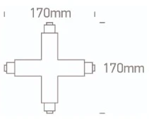 X formos bėgelio sujungimas, juodas, 41018A/B