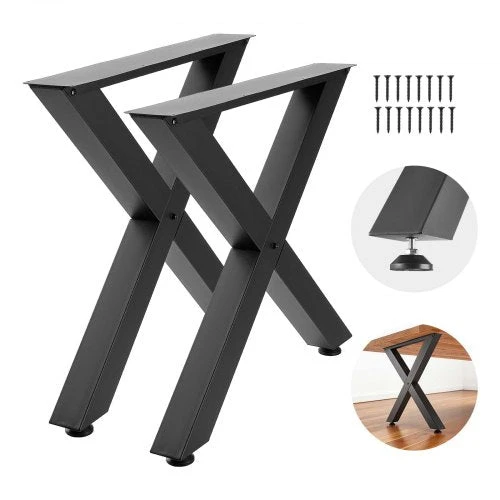 VEVOR Stalo kojos 750 x 790 mm, juodos, 2 vnt.
