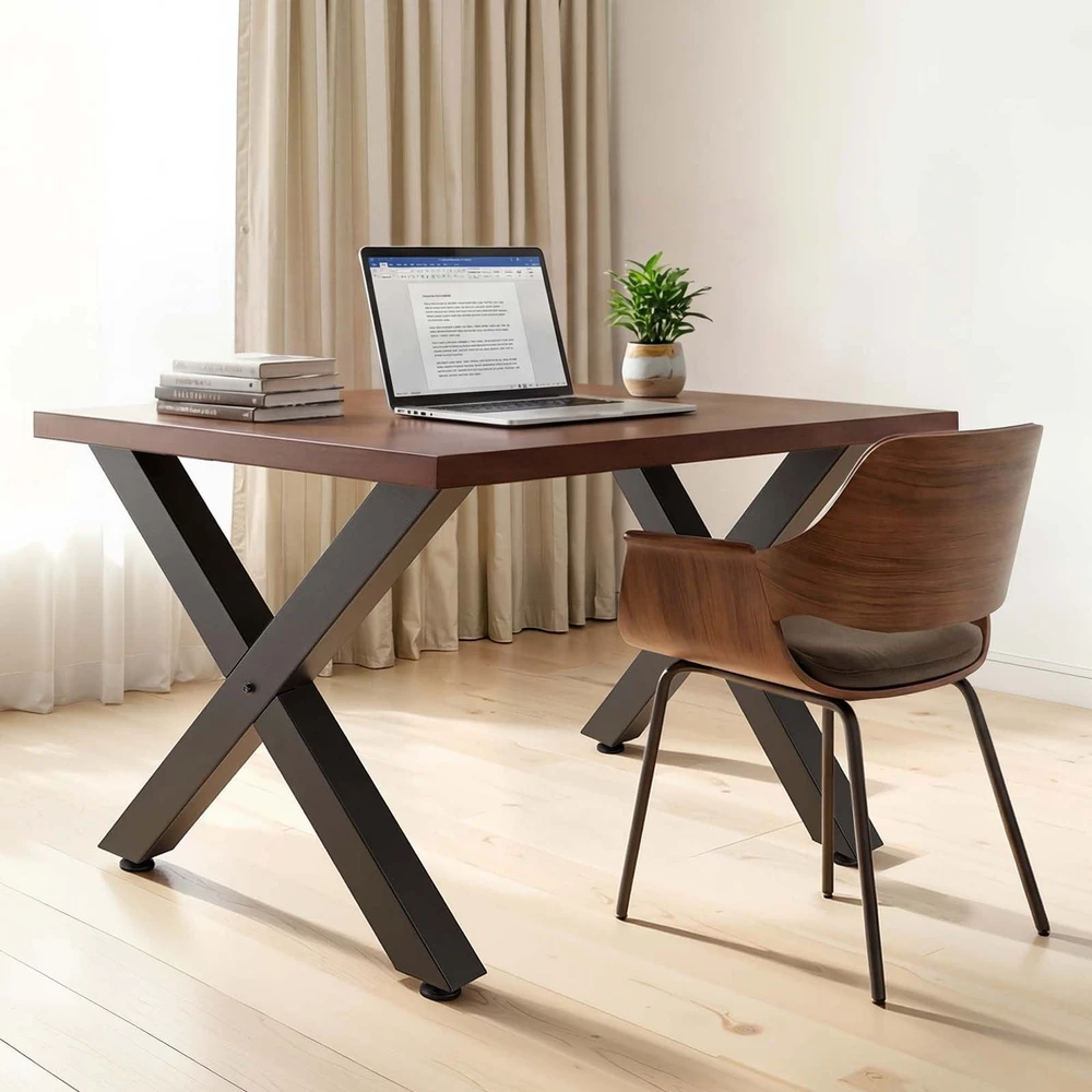 VEVOR Stalo kojos 750 x 790 mm, juodos, 2 vnt.