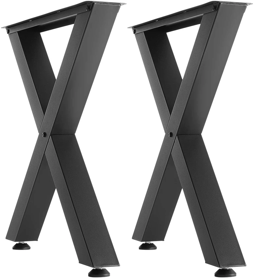 VEVOR Stalo kojos 750 x 790 mm, juodos, 2 vnt.