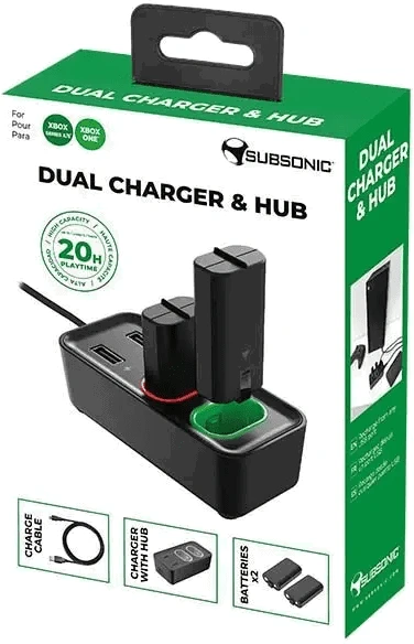 Subsonic Ikigarsinis dvigubas įkroviklis ir šakotuvas – XBOX Series X / S