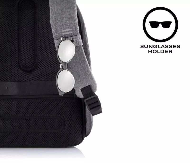 Kuprinė su apsauga nuo vagių XD Design Bobby Hero Regular, Juodos/Pilkos spalvos