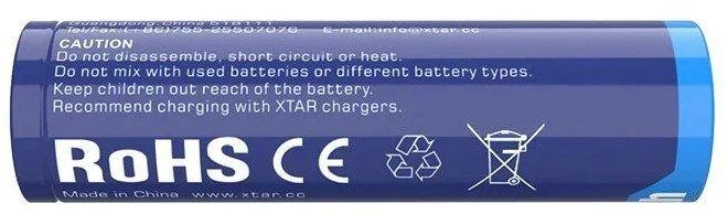 Xtar 3300mAh 3,6V 18650 akumuliatorius su PCB