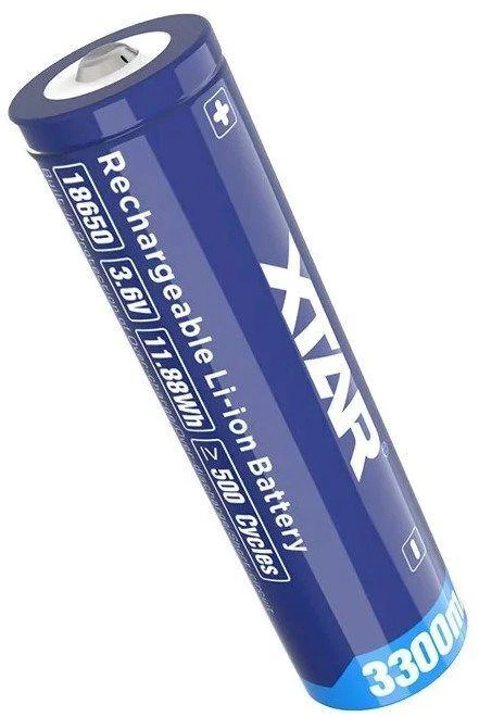 Xtar 3300mAh 3,6V 18650 akumuliatorius su PCB