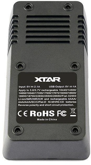 Baterijų įkroviklis XTAR VC2 18650 14500 18500 26650 Li-ion elementam 2 vietų
