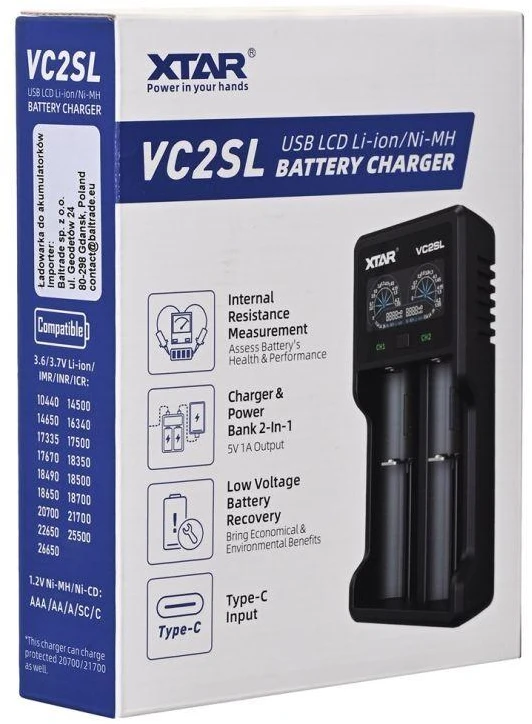 KROVIKLIS BAT-RECHARGE/VC2SL XTAR