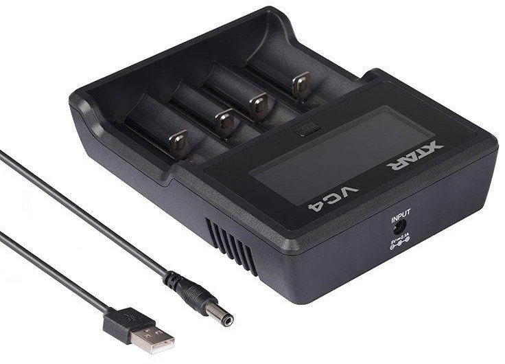 Baterijų įkroviklis XTAR VC4 18650 AA AAA elementam ni-MH li-ion 4 vietų 