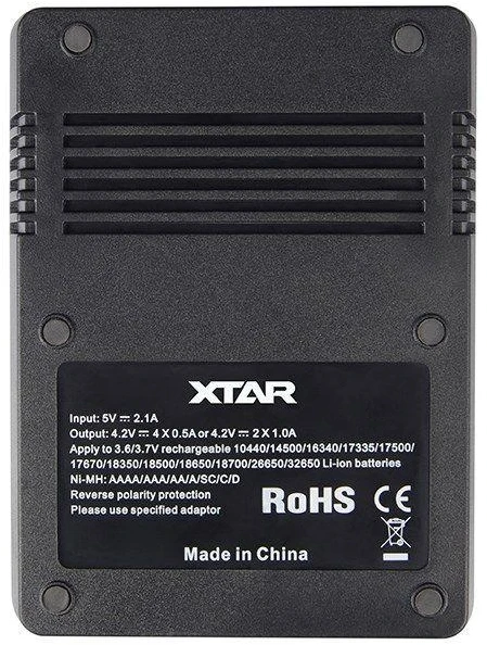 Baterijų įkroviklis XTAR VC4 18650 AA AAA elementam ni-MH li-ion 4 vietų 