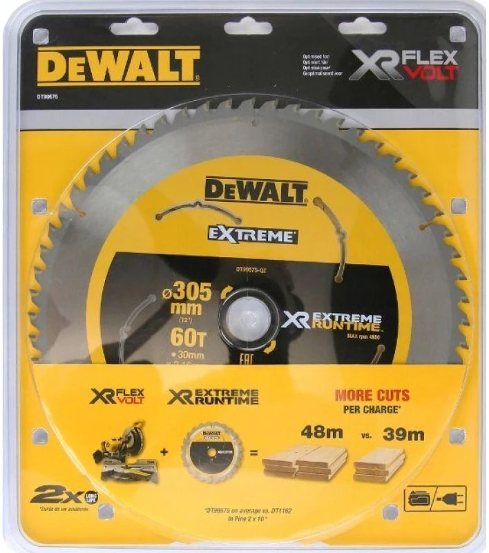 Pjovimo diskas medienai DeWalt DT99575-QZ; 305 mm; 7°