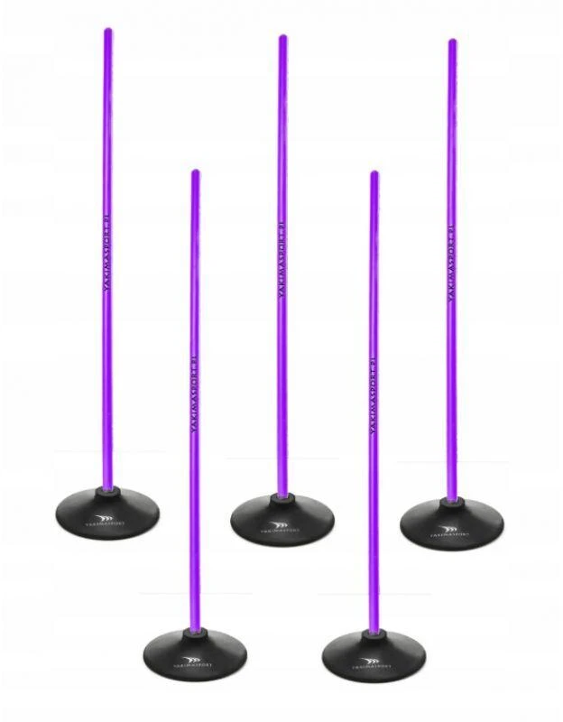 Yakimasport Yakima lazdų slalomo kliūčių ruožas, 100 cm, 100869, violetinės spalvos