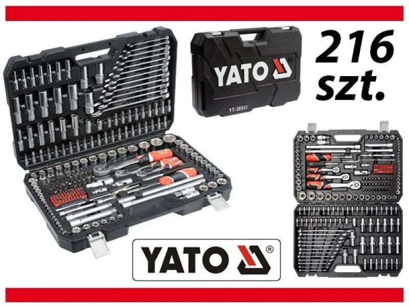 Toya Sa Poland Yato raktų rinkinys 216 vnt. (YT-38841)