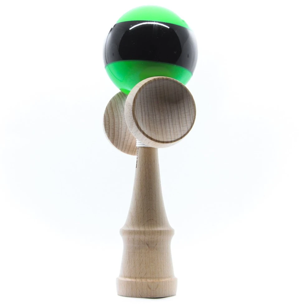 Yoyo Kendama žaislas, medinis/žalias