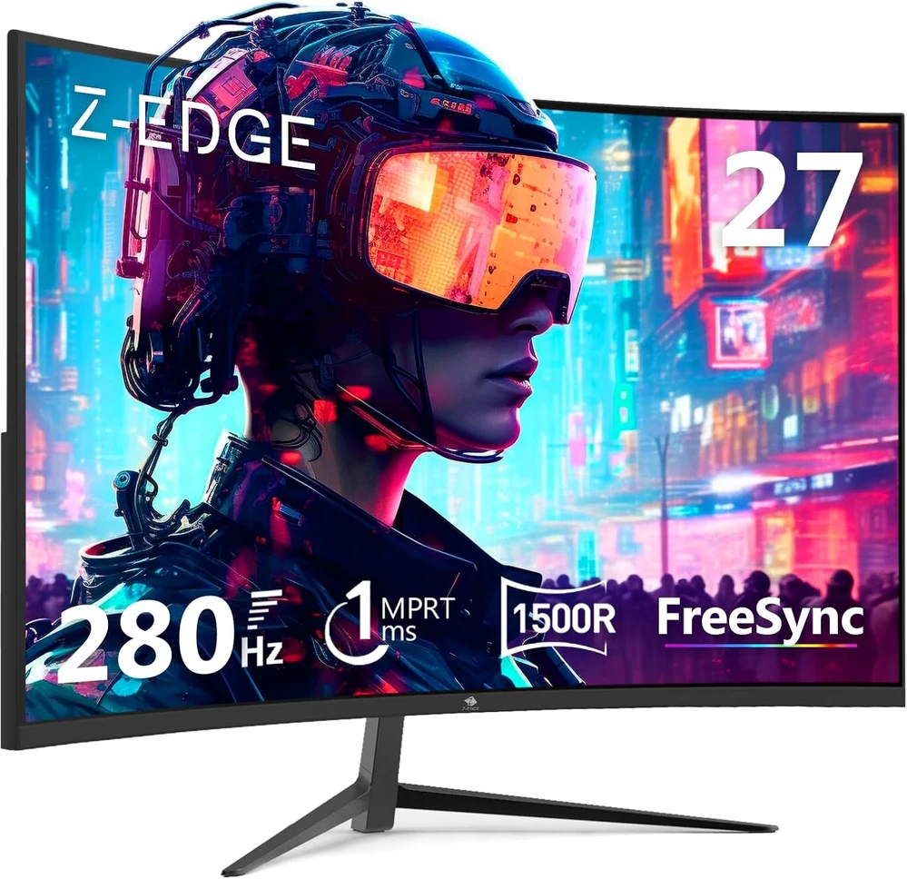 Z-Edge lenktas žaidimų monitorius 27 colių FHD 280 Hz 1 ms UG27P