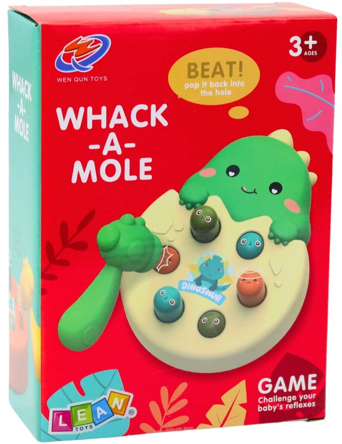 Lean Toys Dinozaurų Smūgiavimo Įgūdžių Žaidimas Vaikams